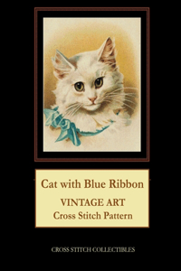 Cat with Blue Ribbon