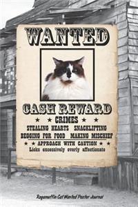 Ragamuffin Cat Wanted Poster Journal