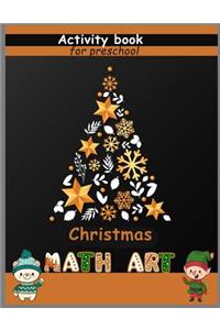 Math & Art Christmas Activity Book for Preschool