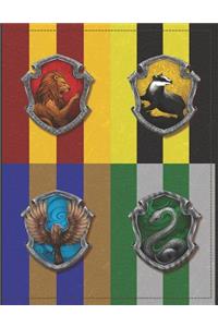 Hogwarts Houses, Gryffindor, Hufflepuff, Ravenclaw, Slytherin, Harry Potter Journal Notebook
