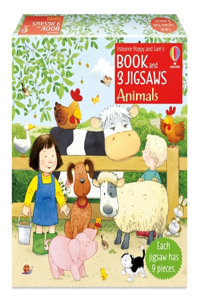 Poppy and Sam's Book and 3 Jigsaws: Animals