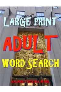 Large Print Adult Word Search