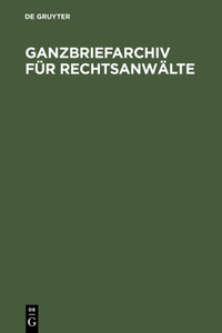 Ganzbriefarchiv für Rechtsanwälte