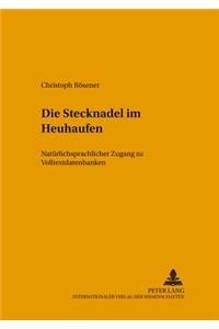 Die Stecknadel Im Heuhaufen