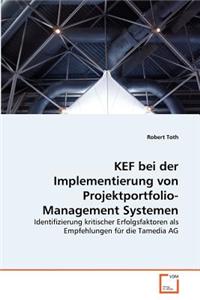 KEF bei der Implementierung von Projektportfolio-Management Systemen