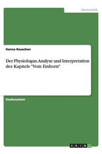 Der Physiologus. Analyse und Interpretation des Kapitels 