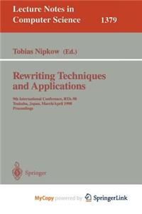 Rewriting Techniques and Applications