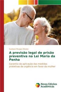 A previsão legal de prisão preventiva na Lei Maria da Penha