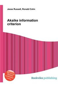 Akaike Information Criterion