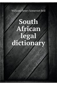 South African Legal Dictionary