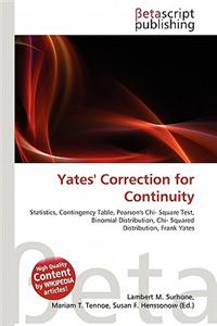 Yates' Correction for Continuity