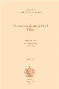 Dictionnaire du dadjo d'Eref (Tchad)
