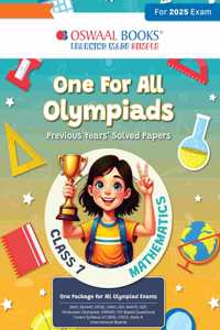 Oswaal One for All Olympiads Previous Year Solved Papers Class 7 Mathematics For 2025 Exam