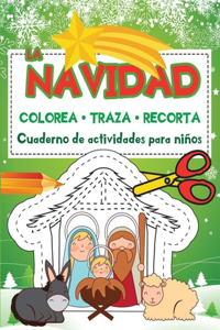Colorea Traza Recorta La Navidad
