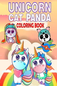 Unicorn Cat Panda Coloring Book