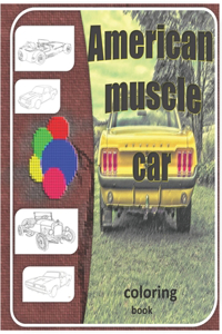 american muscle car coloring book