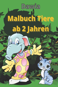 Malbuch Tiere ab 2 Jahren