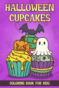 Halloween Cupcakes Coloring Book For Kids