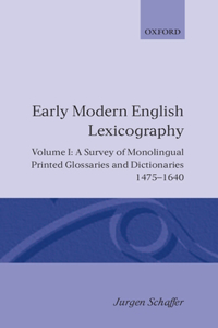 Early Modern English Lexicography