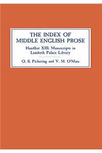 Index of Middle English Prose