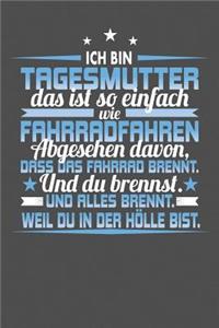 Ich Bin Tagesmutter Das Ist So Einfach Wie Fahrradfahren. Abgesehen Davon, Dass Das Fahrrad brennt. Und Du Brennst. Und Alles Brennt. Weil Du In Der Hölle Bist.