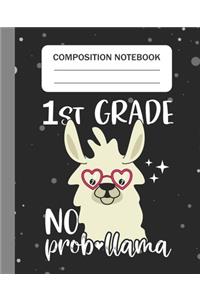 1st Grade No Prob-llama - Composition Notebook