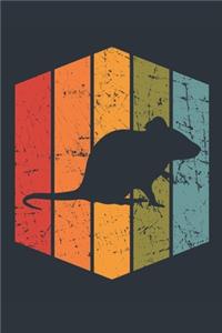 Retro Mouse Notebook - Gift for Mouse Lovers - Vintage Mouse Journal - Mouse Diary for Boys and Girls
