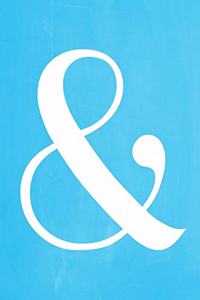 Pastel Chalkboard Journal - Ampersand (Light Blue)