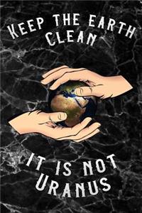 Keep the Earth Clean It Is Not Uranus