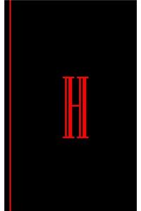 Monogram Letter H Journal