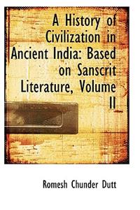 History of Civilization in Ancient India