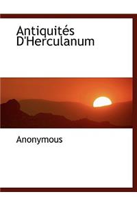 Antiquit?'s D'Herculanum