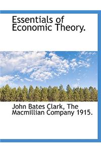 Essentials of Economic Theory.