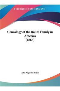 Genealogy of the Bolles Family in America (1865)