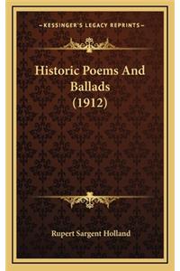 Historic Poems and Ballads (1912)