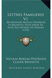 Lettres Familieres V1