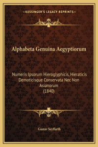 Alphabeta Genuina Aegyptiorum