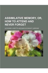 Assimilative Memory, Or, How to Attend and Never Forget