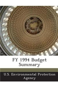Fy 1994 Budget Summary