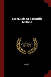Essentials of Scientific Method