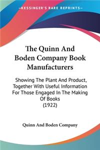 The Quinn And Boden Company Book Manufacturers