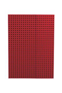 Red on Black Paper-Oh Quadro A4 Unlined