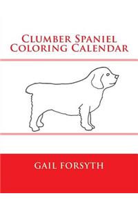 Clumber Spaniel Coloring Calendar