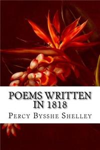 Poems Written In 1818