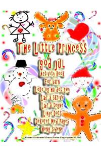 The Little Princess god jul Activity Book For barn Leke og ha det gøy Lær å skrive Lær å tegne Linje Dots Dekorer med Pages Heng sidene