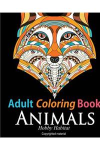 Adult Coloring Book: Animals