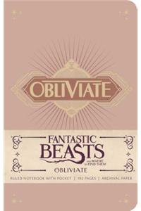 Fantastic Beasts and Where to Find Them: Obliviate Hardcover Ruled Notebook