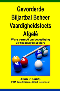 Gevorderde Biljartbal Beheer Vaardigheidstoets Afgele