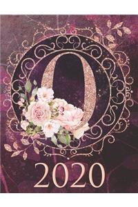 2020 Weekly Planner - Monogram Initial 