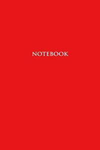 Notebook: Half Picture Half Wide Ruled Notebook - Small (5 x 8) inches) - 110 Numbered Pages - Red Softcover